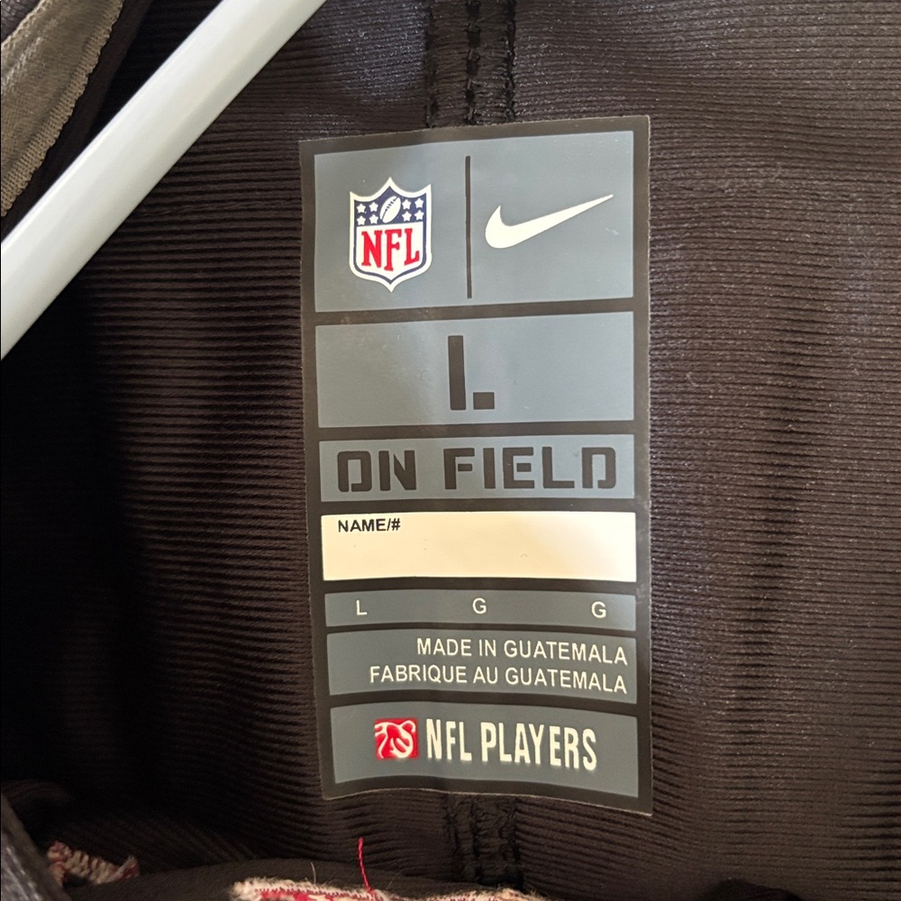 NWT Nike NLF Shop Men's Black and Red San Francisco 49ers Jersey size Large - Picture 2 of 8